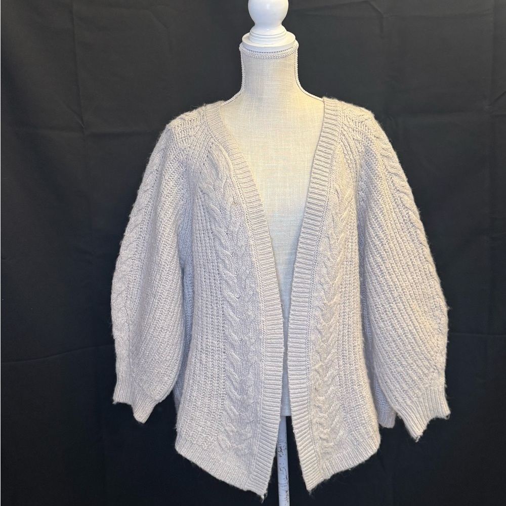 Universal Thread Cable Knit Cardigan - cream color